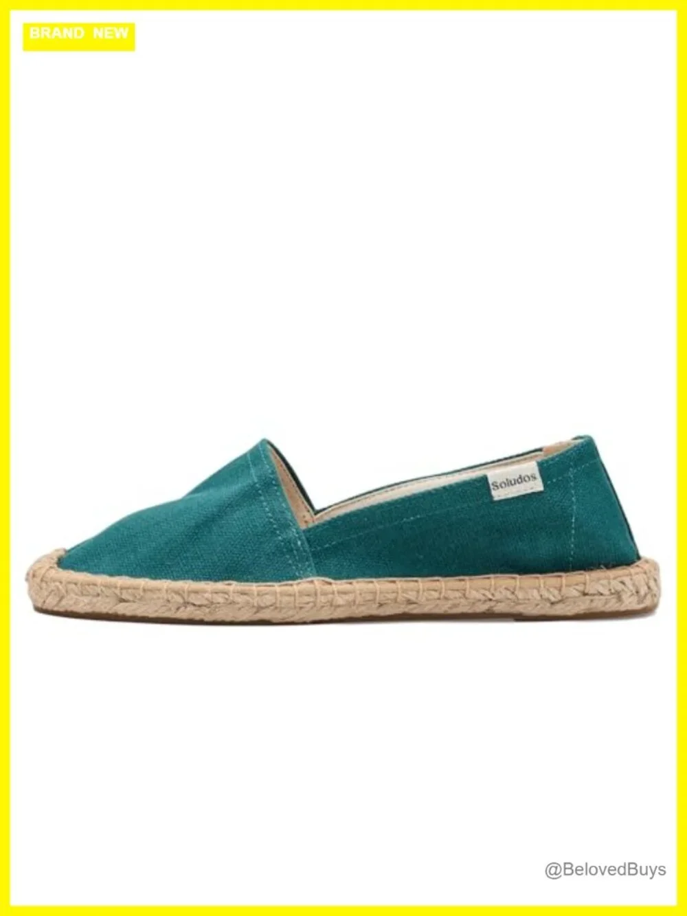 Espadrille Flats - Cotton, Jute Sole, Slip-On, Breathable